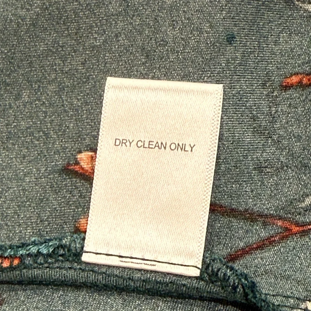 NWT Altar'd State Emerald Teal Floral Strapless Dress Bridesmaid M - Picture 9 of 10